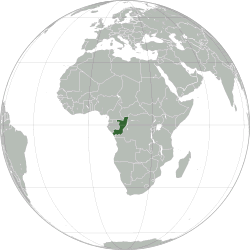 Mapa de República del Congo